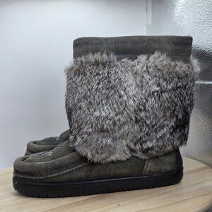 Womens Size 7 - Manitobah WTP‎ Waterproof Half Mukluk Boots Charcoal